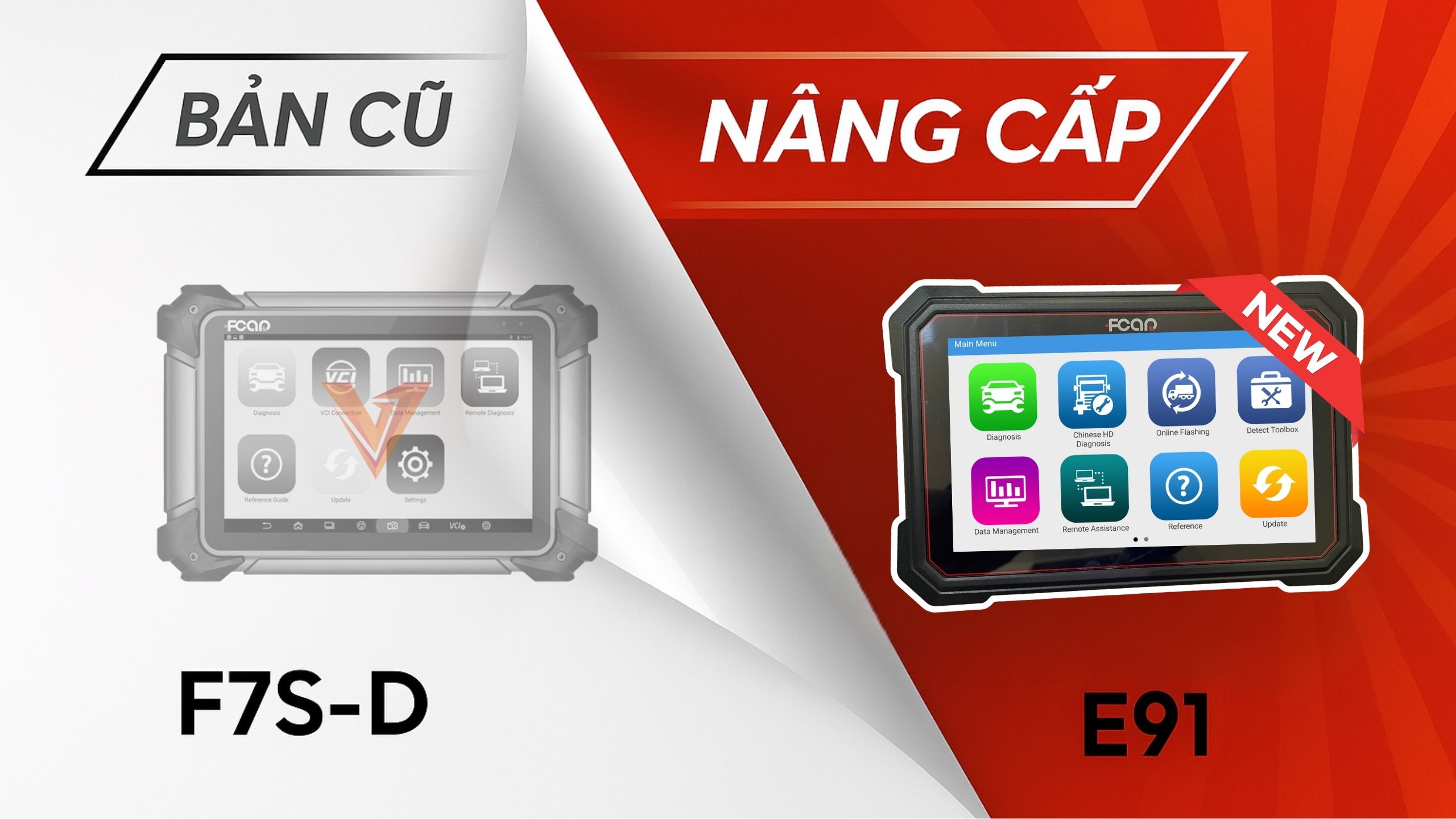 FCAR E91 – Kế thừa sức mạnh F7SD, tối ưu cho xe tải máy công trình