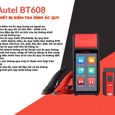 Autel MaxiBAS BT608- Thiết Bị Kiểm Tra Bình Ắc Quy 11
