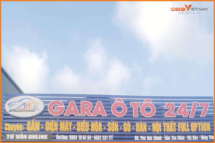 Chúc mừng Garage ô tô 24/7 khai trương Hồng phát 4