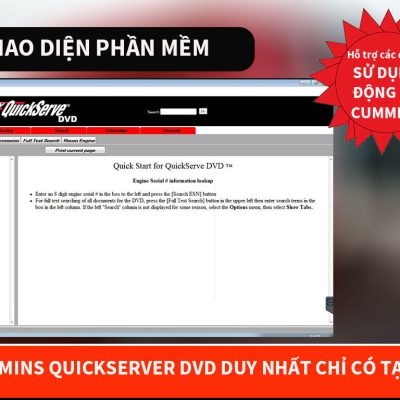 PHẦN MỀM CUMMINS QUICKSERVER DVD 12