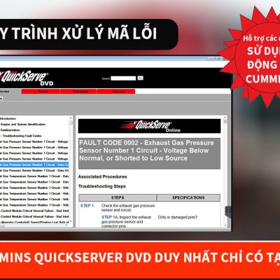 PHẦN MỀM CUMMINS QUICKSERVER DVD 10